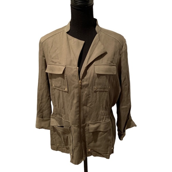 Rafaella Utlity Jacket in Olive Green Medium - Picture 1 of 5